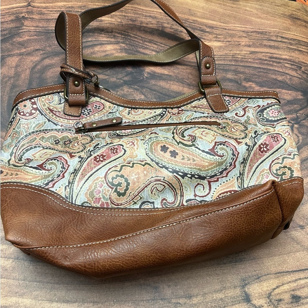 b.o.c. Tan and Multicolor Paisley Shoulder Bag - Picture 4 of 6